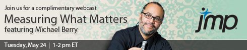 Measuring What Matters, featuring Michael Berry; Tuesday, May 24 | 1-2 pm ET