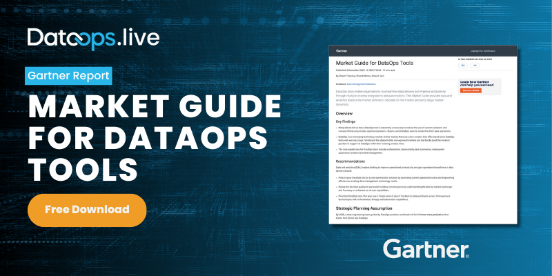 Unlock DataOps Success with DataOps.live - Featured in Gartner Market Guide!