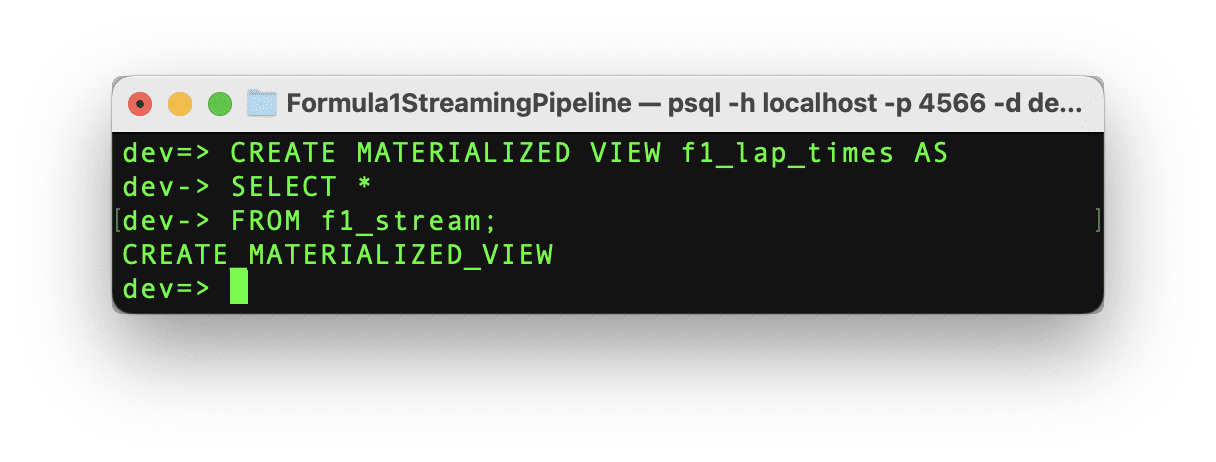 Building a Formula 1 Streaming Data Pipeline With Kafka and Risingwave