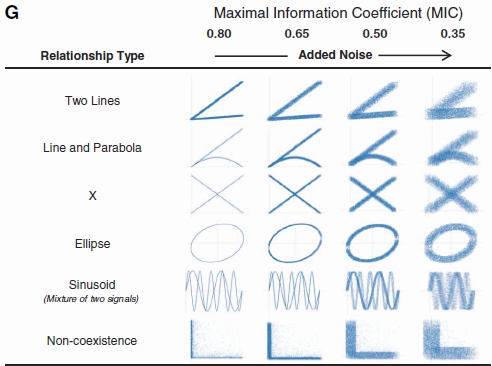Maximal Information Coefficient (MIC)