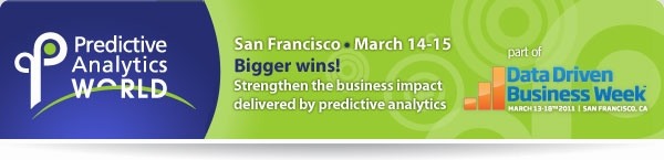 Predictive Analytics World March 2011 in San Francisco