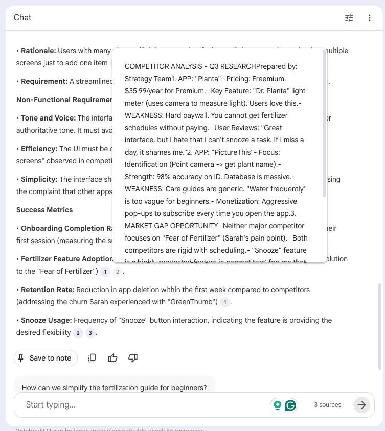 Notebook LM Output PRD