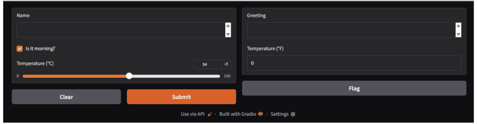 Gradio Multiple Inputs and Outputs