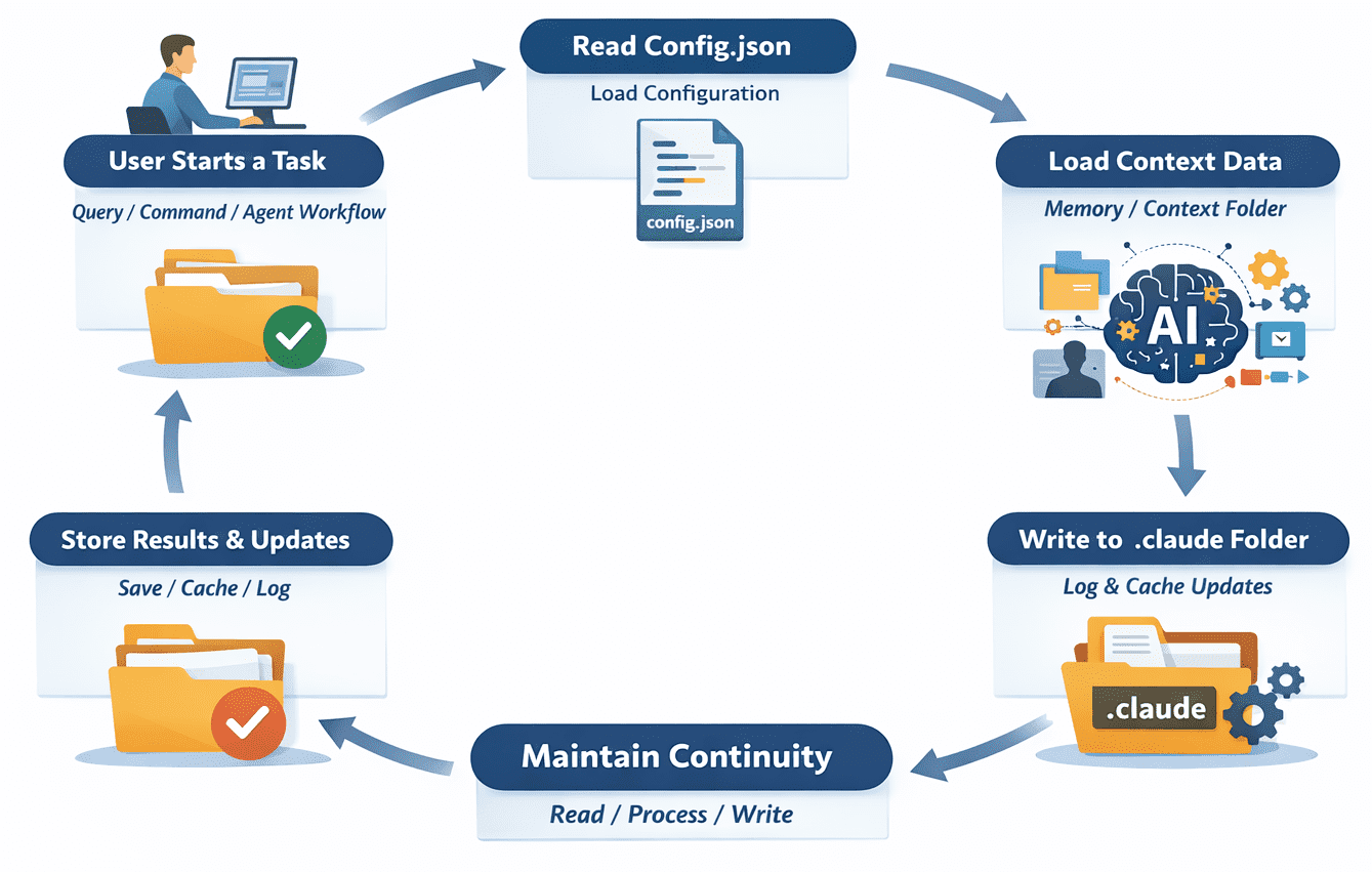How the .claude folder actually works