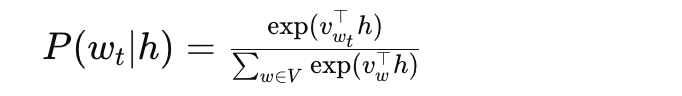 The Softmax Function in the CBOW model
