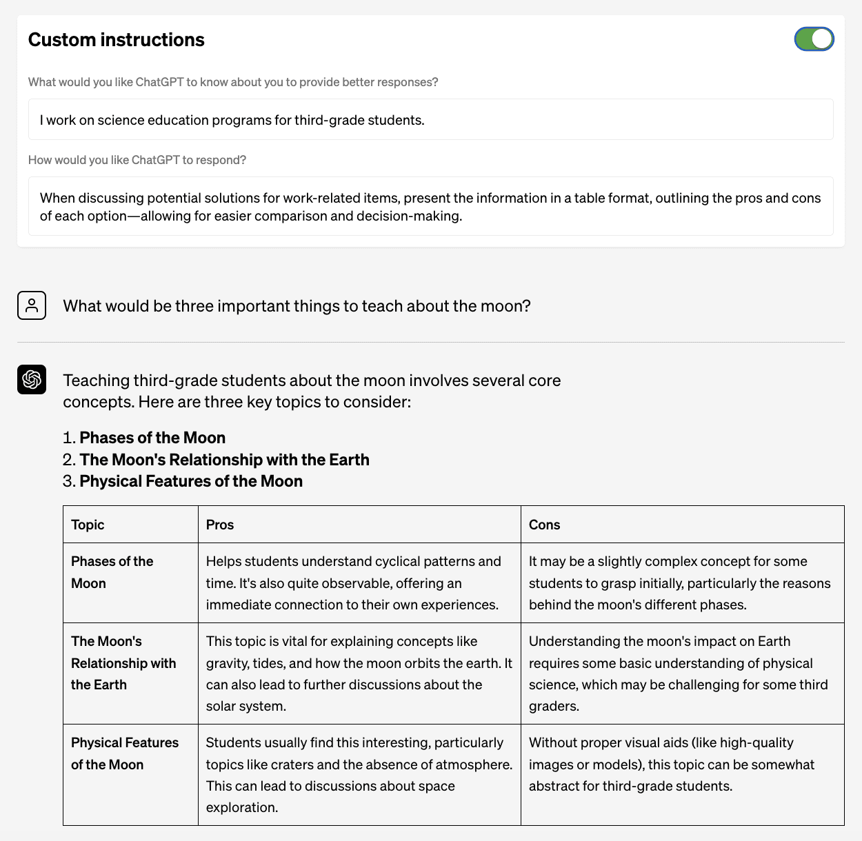 根据自定义指令定制ChatGPT以满足您的需求 四海 第2张