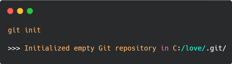 initialize Git in a specific directory