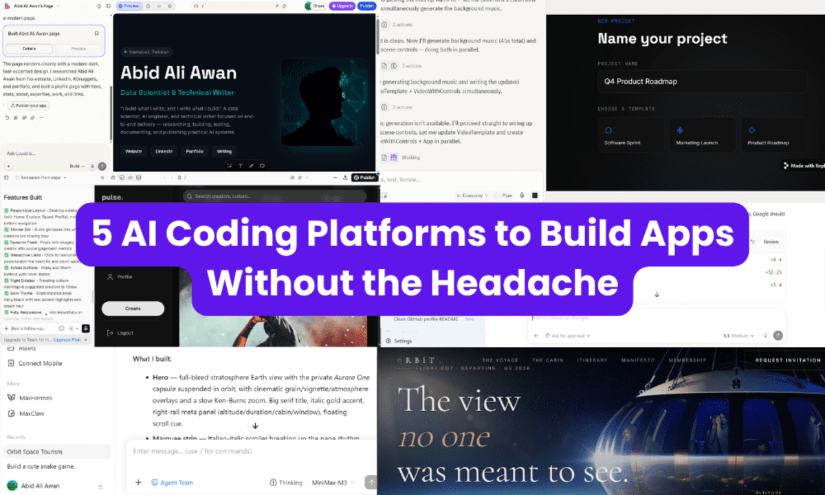 5 AI Coding Platforms to Build Apps Without the Headache - KDnuggets