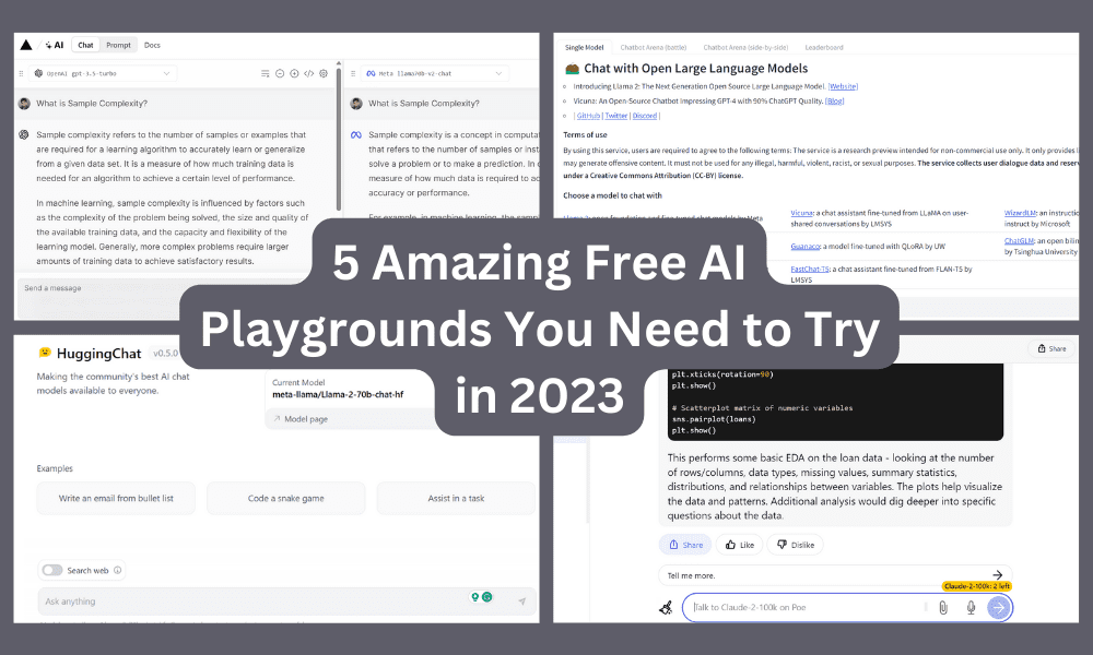 5 Superb & Free LLMs Playgrounds You Must Strive in 2023 – KDnuggets #Imaginations Hub