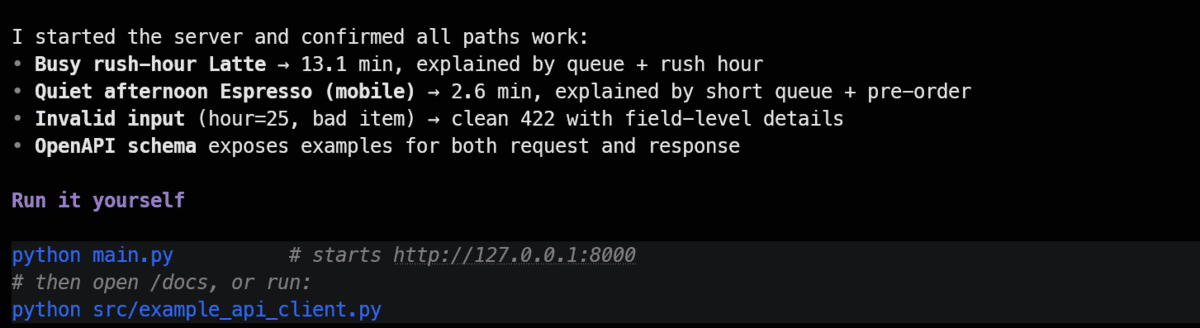 Grok Build testing the API endpoints