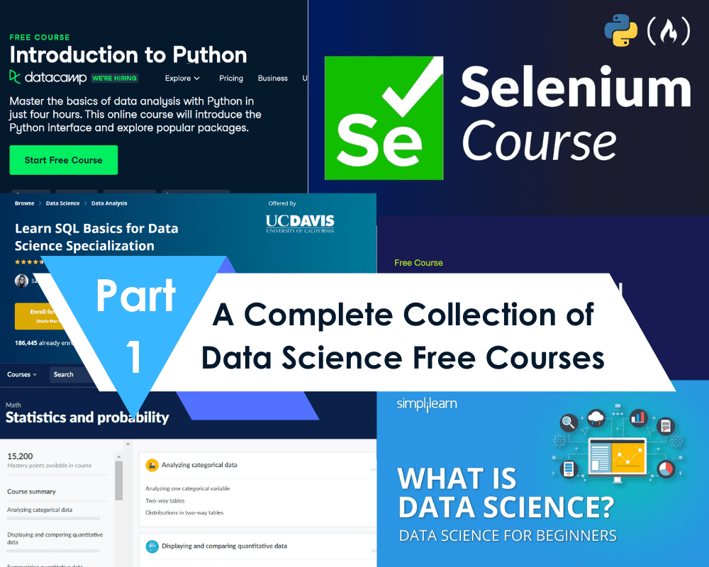 A Complete Collection of Data Science Free Courses - Part 1
