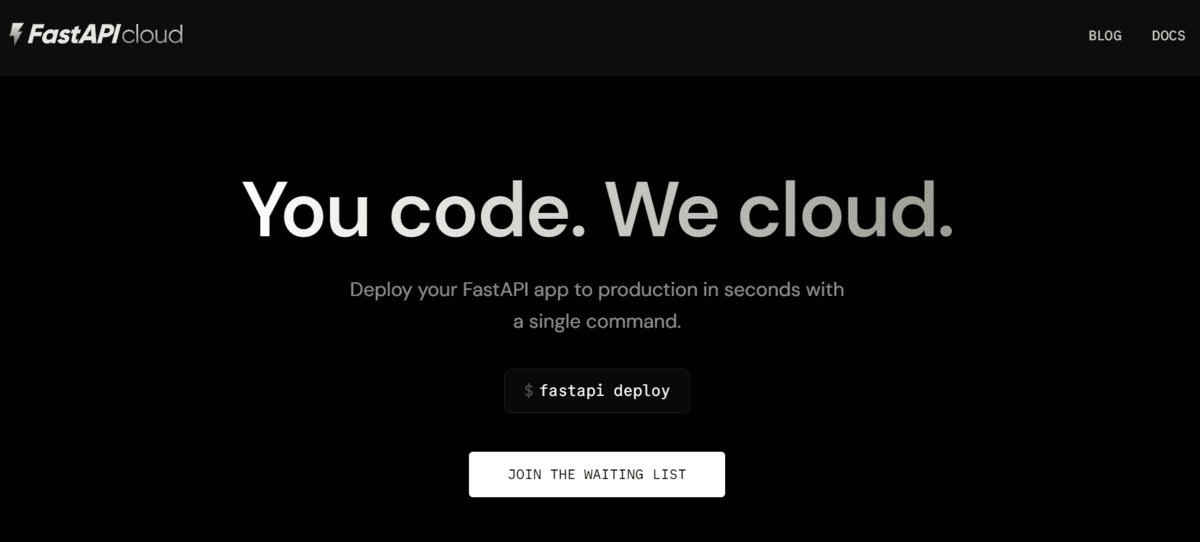 FastAPI Cloud platform overview
