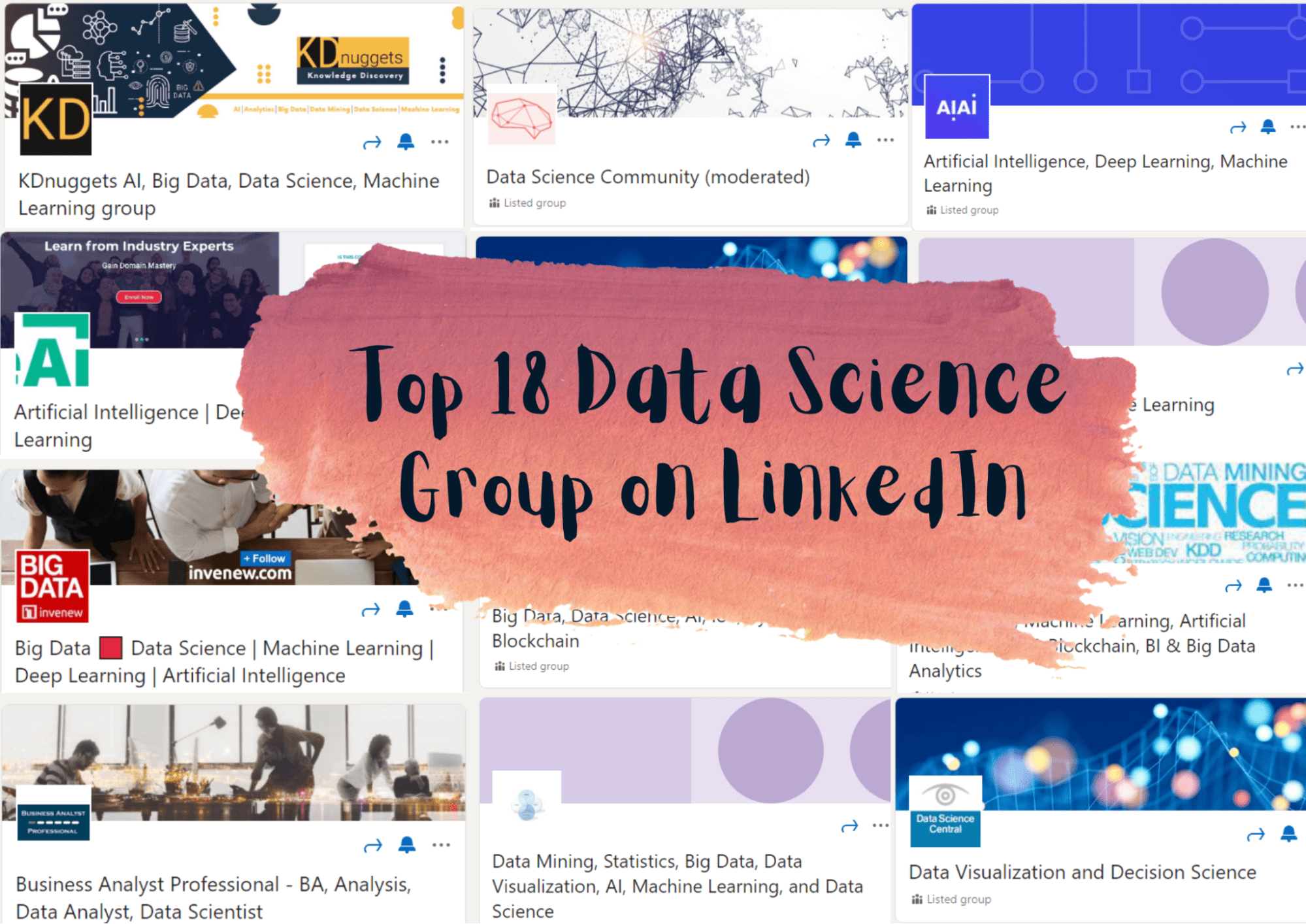 Top 18 Data Science Group on LinkedIn