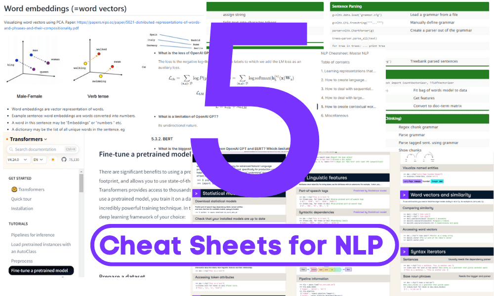 Top 5 NLP Cheat Sheets for Beginners to Professional