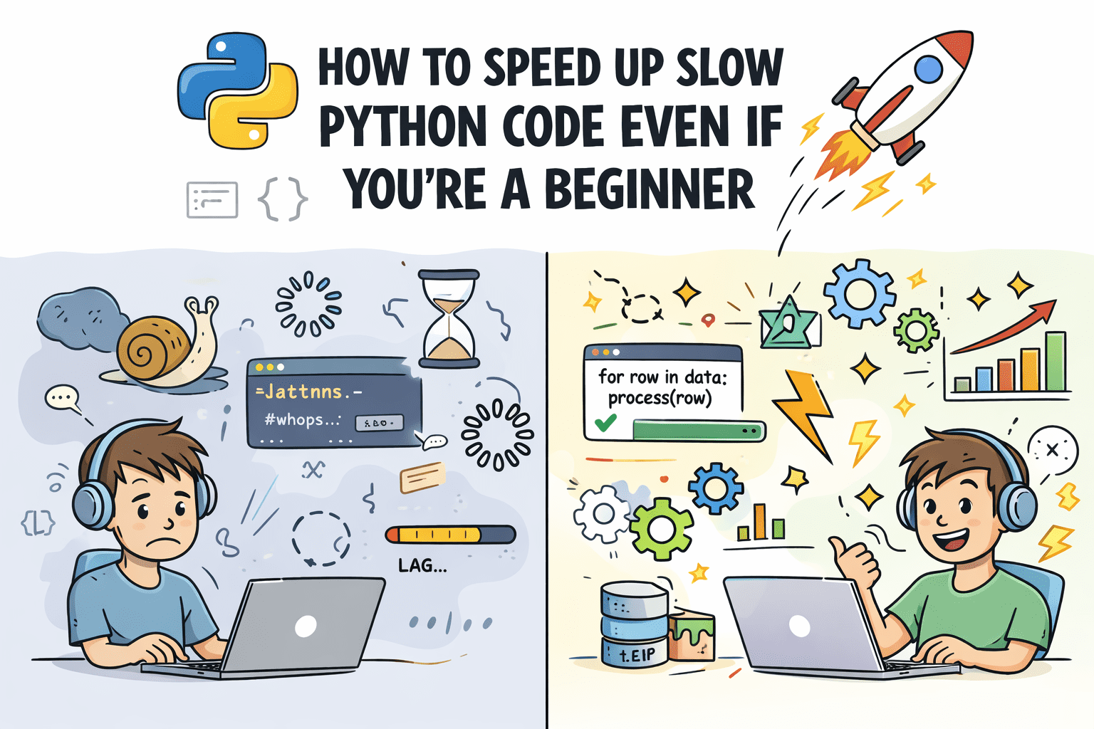 How to Speed Up Slow Python Code Even If You’re a Beginner How to Speed Up Slow Python Code Even If You’re a Beginner