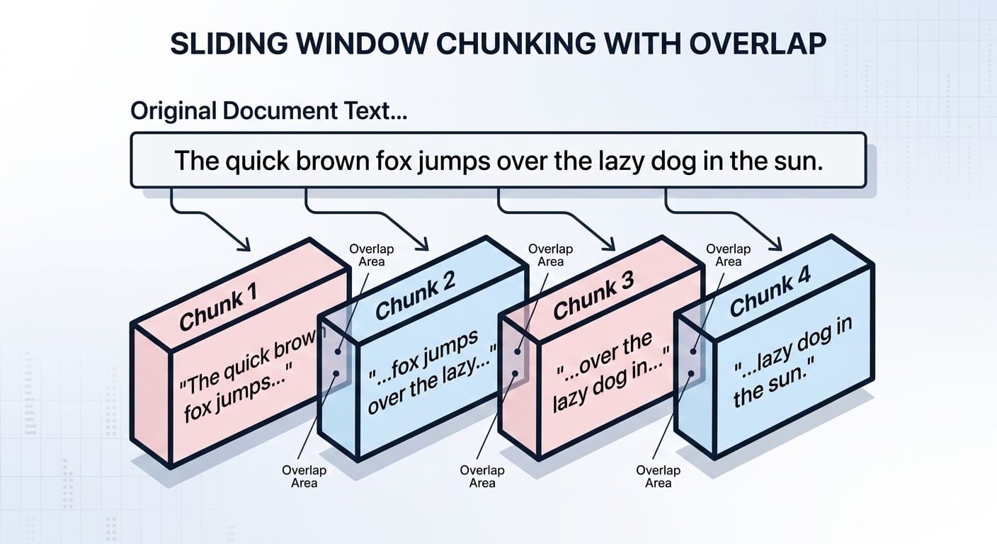 Chunking documents in RAG systems with overlap