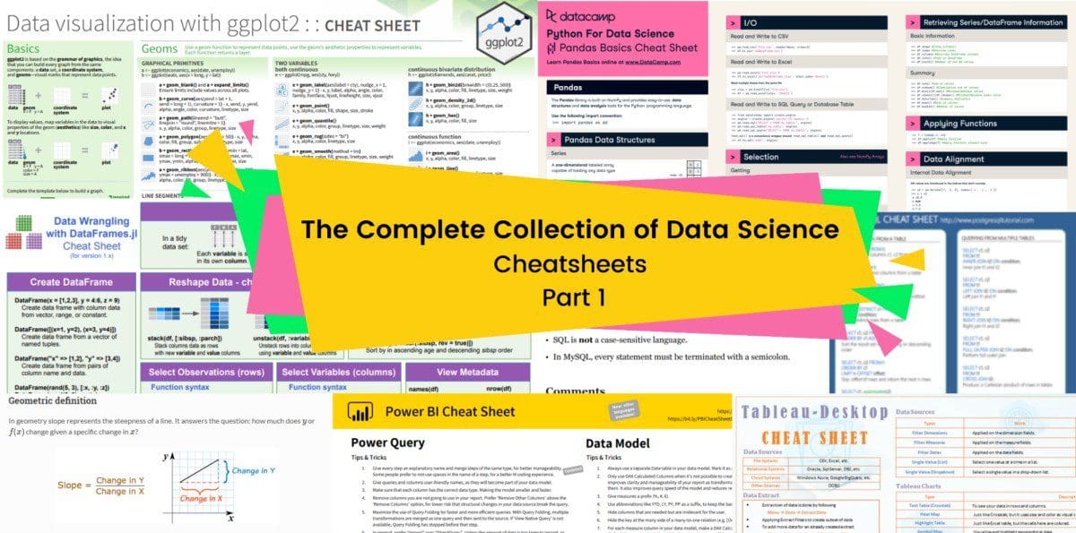 The Complete Collection of Data Science Cheat Sheets - Part 1