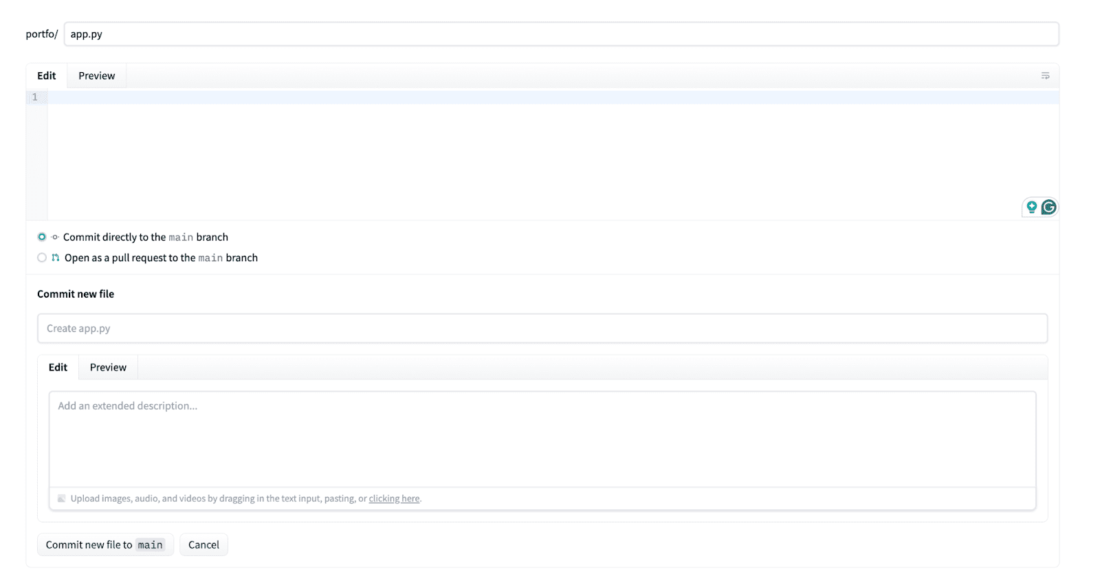 page following app.py
