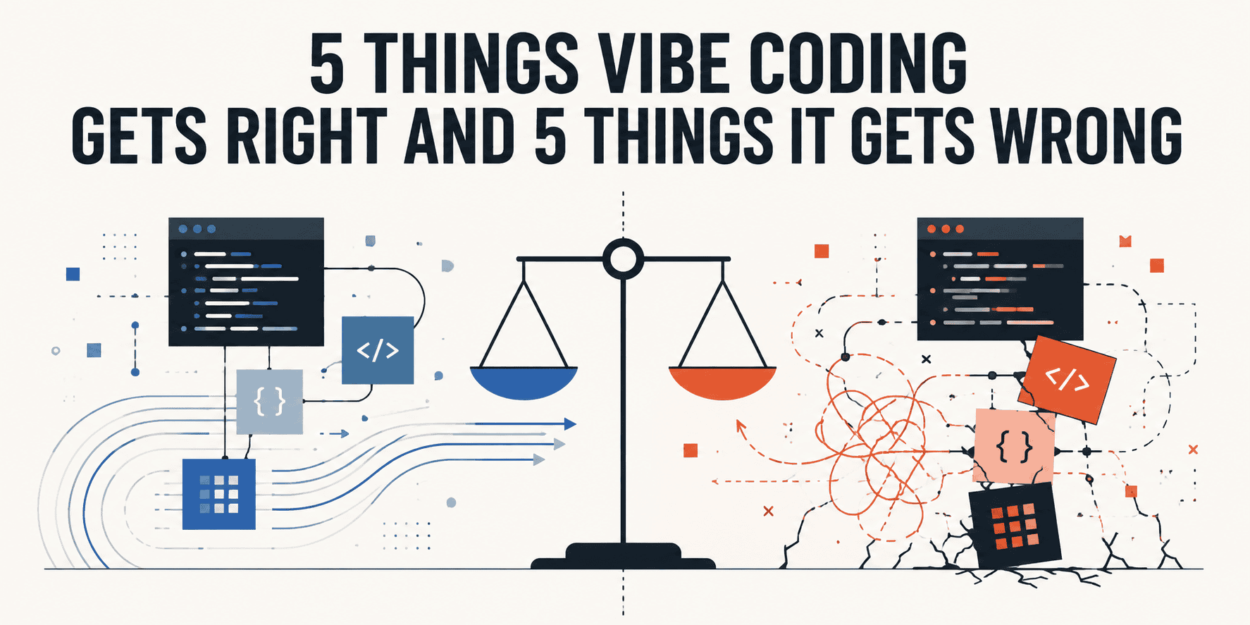 5 Things Vibe Coding Gets Right and 5 Things It Gets Wrong