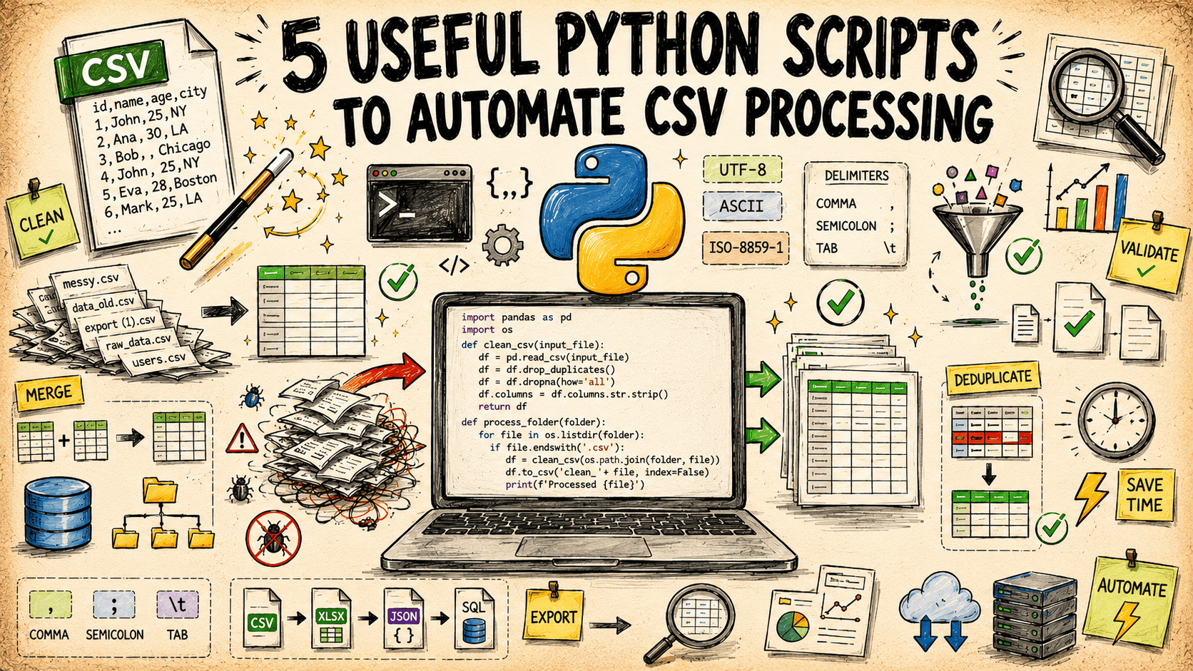 Useful Python Scripts to Automate CSV Processing