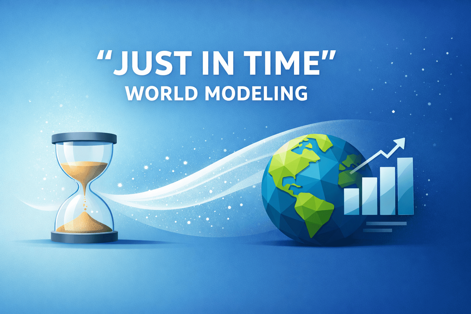 Just in Time World Modeling Supports Human Planning and Reasoning