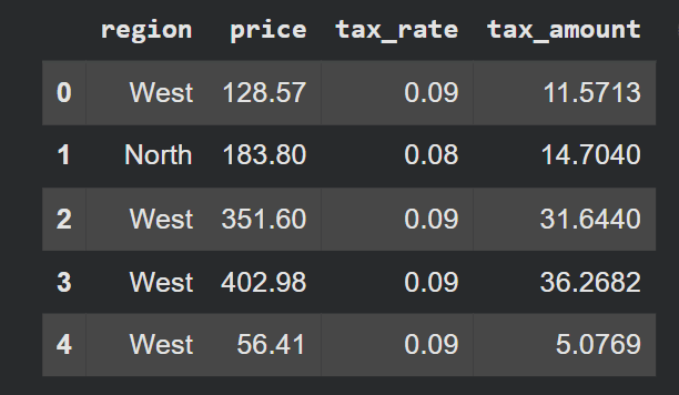 Selecting Across Multiple Conditions with np.select()