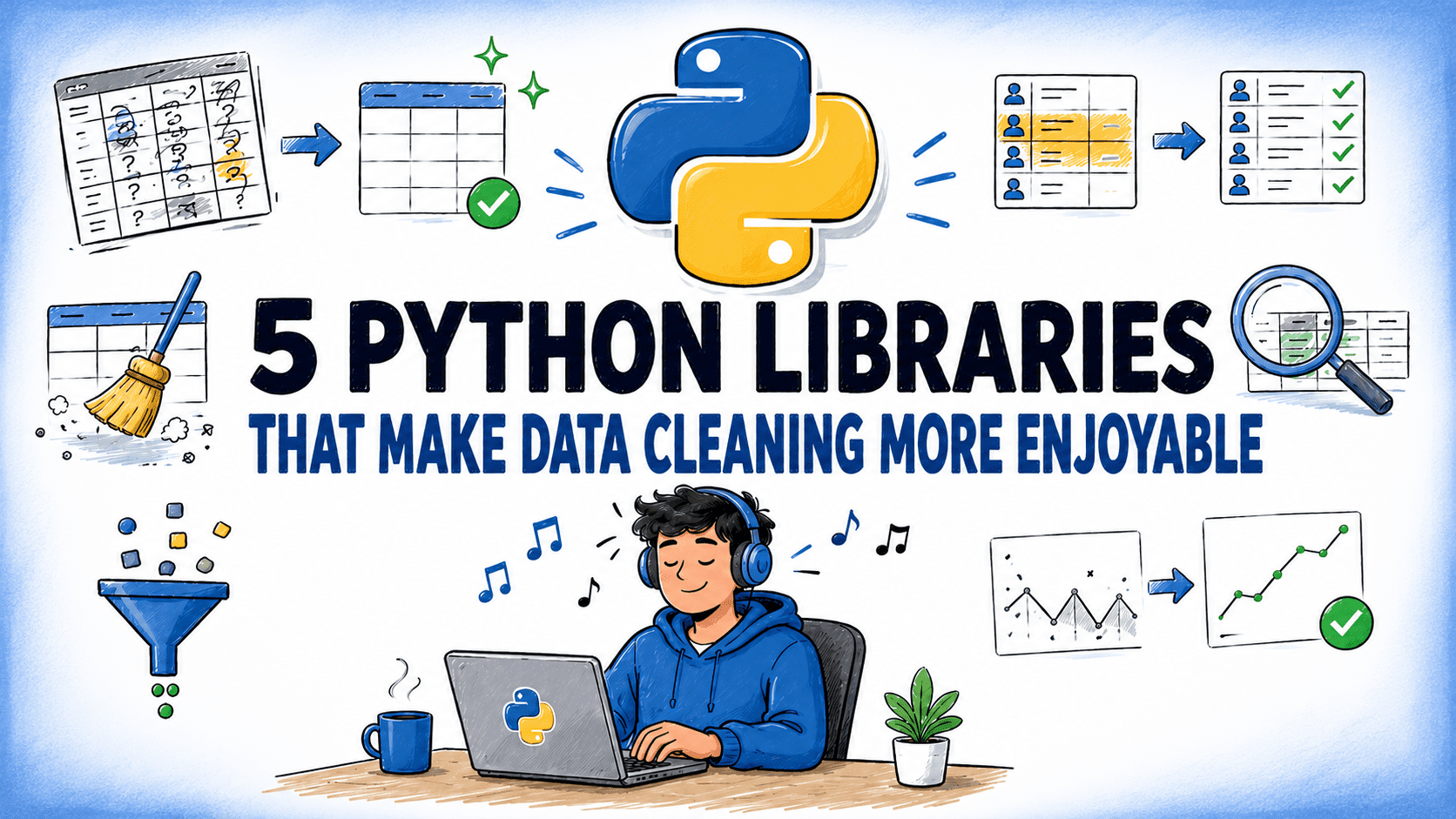 5 Python Libraries That Make Data Cleaning More Enjoyable