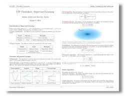 Machine learning cheat sheets