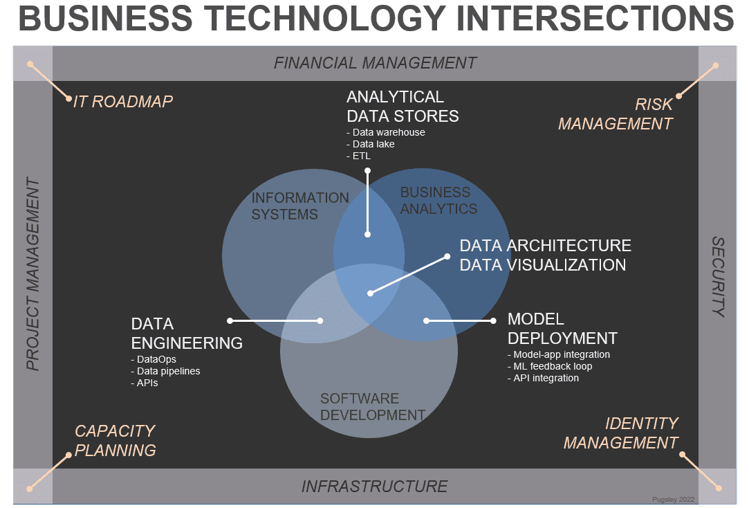 Full Stack Everything? Organizational Intersections Between Data Science, Dev & Tech