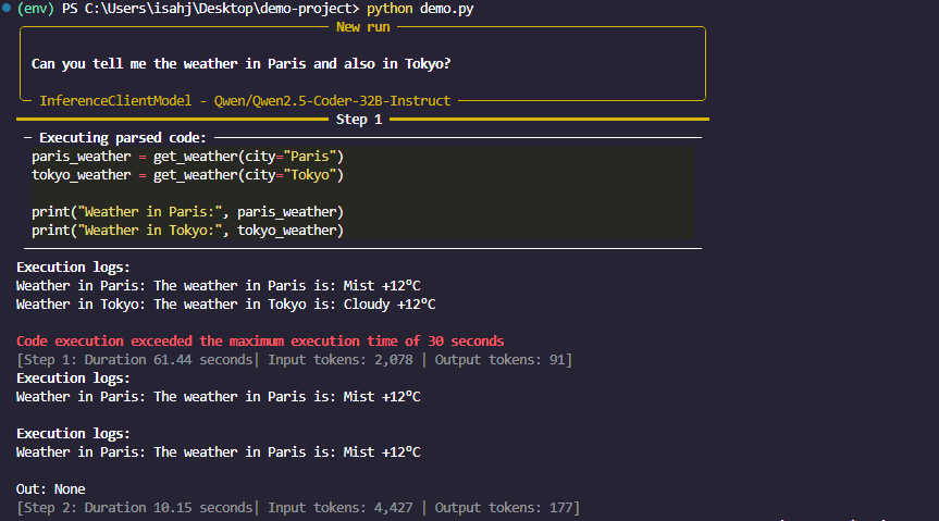 Reactions to smolagents