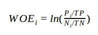 WOE equation